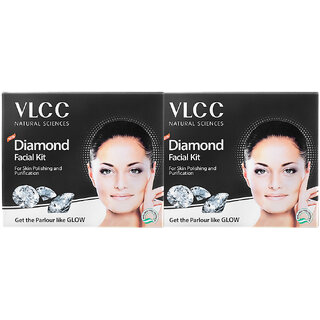                       VLCC Diamond Single Facial Kit - 60 g ( Pack of 2 )                                              