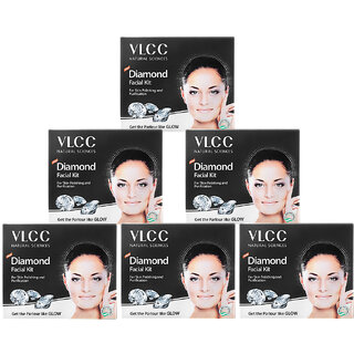                       VLCC Diamond Single Facial Kit - 60 g ( Pack of 6 )                                              