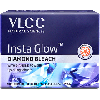 VLCC Insta Glow Diamond Bleach - 402 g - Sparkling, Diamond - Like Fairness