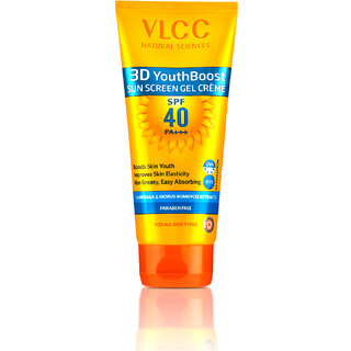 VLCC 3D Youth Boost SPF 40 +++ Sunscreen Gel Cream - 100 g - For Sun Protection