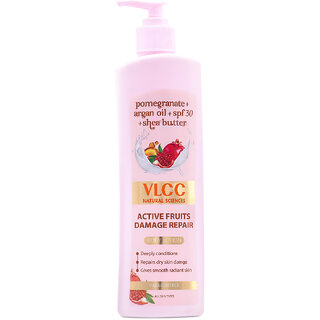                       VLCC Active Fruits Damage Repair Body Lotion SPF 30 PA+++ - 400 ml - Sun Tan                                              