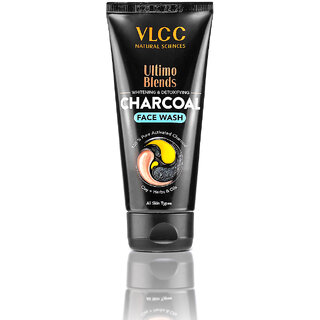                       VLCC Ultimo Blends Charcoal Face Wash for Whitening  Detoxifying - 100 ml                                              
