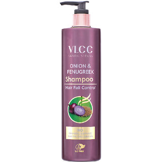                       VLCC Onion  Fenu Greek Shampoo For Hair Fall Control - 300 ml - Cleans Scalp                                              