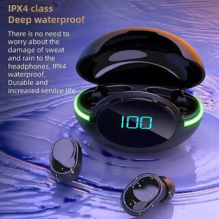 eWave Sport Mode Earbuds J1100 Series Wireless with Noise Cancellation,Contact Magnetism,IPX-4 Waterproof,5 Hours of Pla