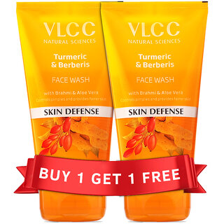 VLCC Turmeric  Berberis Face Wash - 300 ml - Anti Tan  Skin Brightening