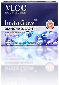 VLCC Insta Glow Diamond Bleach - 60 g - Sparkling, Diamond-like Fairness