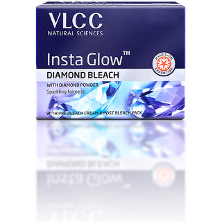                       VLCC Insta Glow Diamond Bleach - 60 g - Sparkling, Diamond-like Fairness                                              