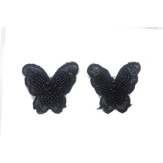                       Black Color Butterfly Patch Package of 5 pcs                                              
