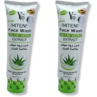 Yc Whitening Aloe Vera Extract Face Wash 100ml (Pack of 2) Yc Whitening Aloe Vera Extract Face Wash 100ml (Pack of 2)