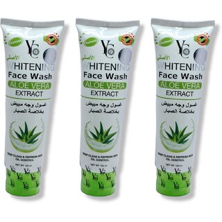 Yc Whitening Aloe Vera Extract Face Wash 100ml (Pack of 3) Yc Whitening Aloe Vera Extract Face Wash 100ml (Pack of 3)