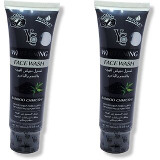                       Yc Whitening Bamboo Charcoal Face wash 100ml (Pack of 2)                                              