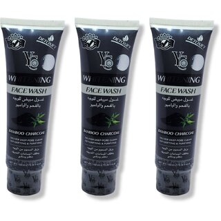                       Yc Whitening Bamboo Charcoal Face wash 100ml (Pack of 3)                                              