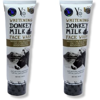                       Yc Whitening Donkey Milk Face wash 100ml (Pack of 2)                                              