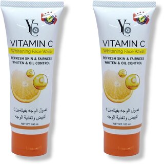                       Yc Vitamin C Whitening Fairness Face wash 100ml (Pack of 2)                                              