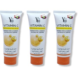                       Yc Vitamin C Whitening Fairness Face wash 100ml (Pack of 3)                                              