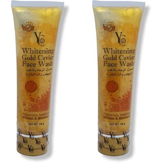                       Yc whitening gold caviar Face wash 100ml (Pack of 2)                                              