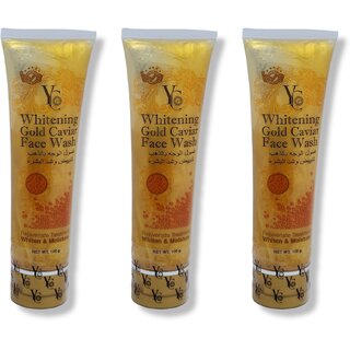                       Yc whitening gold caviar Face wash 100ml (Pack of 3)                                              