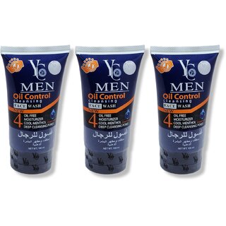                       Yc Men Oil Control Cleansing Face wash 100ml (Pack of 3)                                              