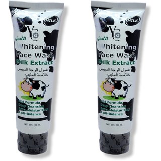                       Yc Whitening Milk Extract Face wash 100ml (Pack of 2)                                              
