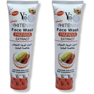                      Yc Whitening Papaya Extract Face wash 100ml (Pack of 2)                                              