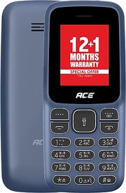 Itel Ace 2N (Dual SIM, 1.8 Inch Display, 1000mAh Battery, Deep Blue)