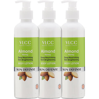                      VLCC Almond Honey Deep Nourishing  Skin Brightening Body Lotion - 700 ml - Buy One Get One ( Pack of 3 )                                              