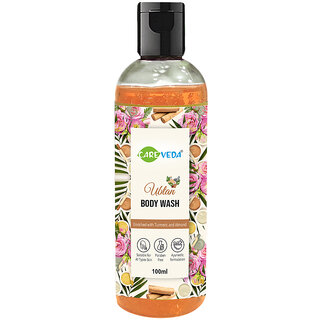 CareVeda Ubtan Body Wash Enriched with Turmeric and AlmondSuitable for all skin typesParaben & Cruelty Free100 ml