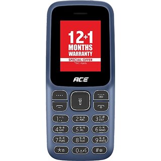 Itel Ace 2 (Dual SIM, 1.8 Inch Display, 1000mAh Battery, Deep Blue)