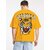 LEOTUDE Men's Oversize Cottonblend Half Sleeve Printed Tshirt