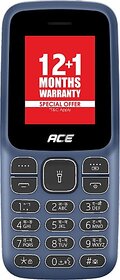 Itel Ace 2 (Dual Sim ,1.8 Inch Display, 1000 mAh Battery, Deep Blue)