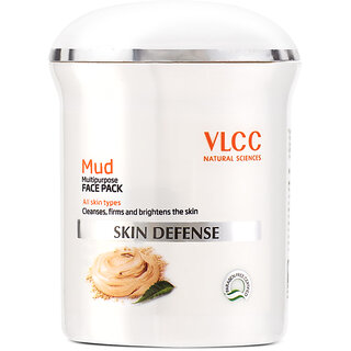                       VLCC Skin Defense Mud Face Pack -70 g For Deep Cleanse,Tightens  Brighten Skin                                              