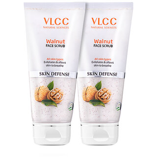                       VLCC Walnut Face Scrub- 80 g ( Pack of 2 )                                              