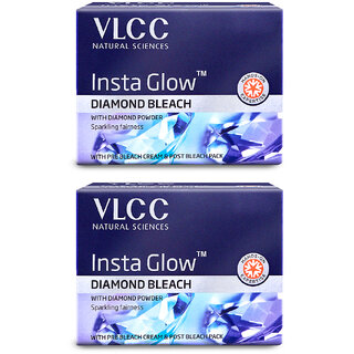                       VLCC Insta Glow Diamond Bleach - 30 g ( Pack of 2 )                                              