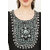 Vivient Women Black Embroidered Kurti with White Pant