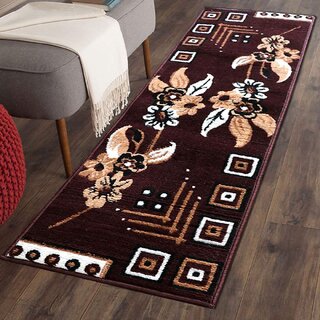                       Anabia Carpet Super Soft Modern Design Runner For Living Room, Bedroom, Bedside Runner Look Carpet/Rug Size 1.5 X 5 Feet                                              