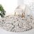 GALLERY HOME Silky Smooth Anti-Skid Shaggy Round Carpet with 2 inch Thickness (4 x 4 Round, Beige H2)