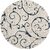 GALLERY HOME Silky Smooth Anti-Skid Shaggy Round Carpet with 2 inch Thickness (9 x 9 Round, Ivory Blue A3)