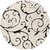 GALLERY HOME Silky Smooth Anti-Skid Shaggy Round Carpet with 2 inch Thickness (3 x 3  Round, Ivory F1)