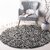 GALLERY HOME Silky Smooth Anti-Skid Shaggy Round Carpet with 2 inch Thickness (7 x 7 Round, Charcoal M2)