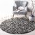 GALLERY HOME Silky Smooth Anti-Skid Shaggy Round Carpet with 2 inch Thickness (9 x 9 Round, Charcoal M2)