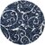 GALLERY HOME Silky Smooth Anti-Skid Shaggy Round Carpet with 2 inch Thickness (7 x 7 Round, Blue S5)