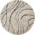 GALLERY HOME Silky Smooth Anti-Skid Shaggy Round Carpet with 2 inch Thickness (5 x 5 Round, Ivory K4)