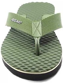 Relaxo Slippers Men Olive, Black