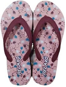 Relaxo Slippers Men Maroon