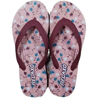 Relaxo Slippers Men Maroon