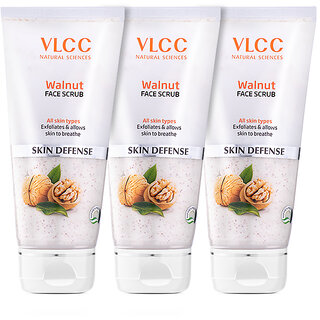                       VLCC Walnut Face Scrub- 80 g ( Pack of 3 )                                              