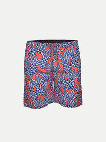 Men Blue tropical Printed Casual Shorts