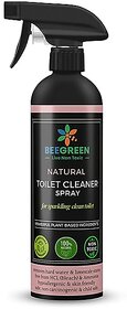 Beegreen Natural Toilet Cleaner Spray- 500 ml| Removal of Tough Stains & Bad Odor | 100% Natural & Plant based Ingredients | Non Toxic | Chemical Free | Alcohol & Sulphates Free | Baby & Pet Safe