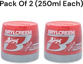 BRYLCREEM Hair Styling Original Nourishing Hair Cream 250 ml (Pack of 2)