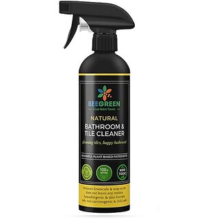                       Beegreen Natural Bathroom & Tile Cleaner- 500 ml | Eco-Friendly & Biodegradable | 100% Natural & Plant based | Non Toxic | Chemical Free | Alcohol & Sulphates Free | Family Safe                                              